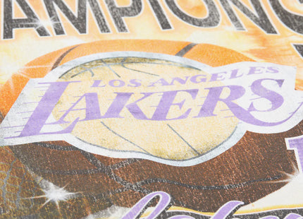 Los Angeles Lakers Cream Hardwood Classics Boom T-Shirt