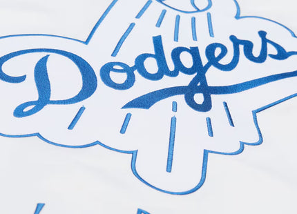 Los Angeles Dodgers Arctic White Lightweight Satin Full-Snap Jacket