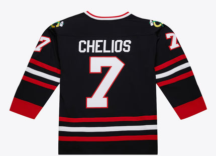 Chris Chelios Chicago Blackhawks 1997-98 Black Power Play Player Jersey