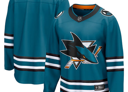 San Jose Sharks Fanatics Home Breakaway Jersey - Teal