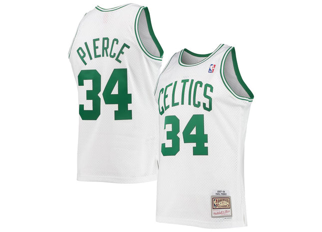 Paul Pierce Boston Celtics Mitchell & Ness Hardwood Classics Swingman Jersey - White