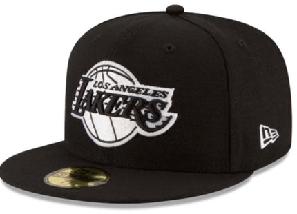 Men LA lakers Black & White 59FIFTY Fitted