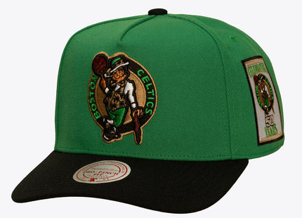 Boston Celtics Kelly Green/Black In the City Pro Pinch Snapback Hat