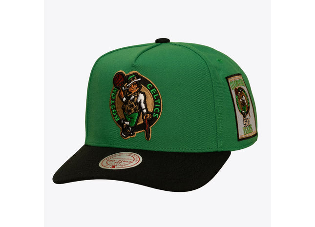 Boston Celtics Kelly Green/Black In the City Pro Pinch Snapback Hat