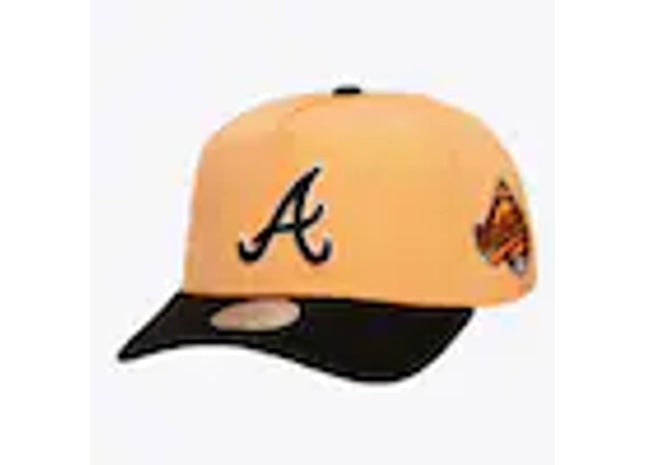 Atlanta Braves Peach/Black In the City Pro Pinch Snapback Hat