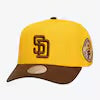 San Diego Padres Gold/Brown Cooperstown In the City Pro Pinch Snapback Hat
