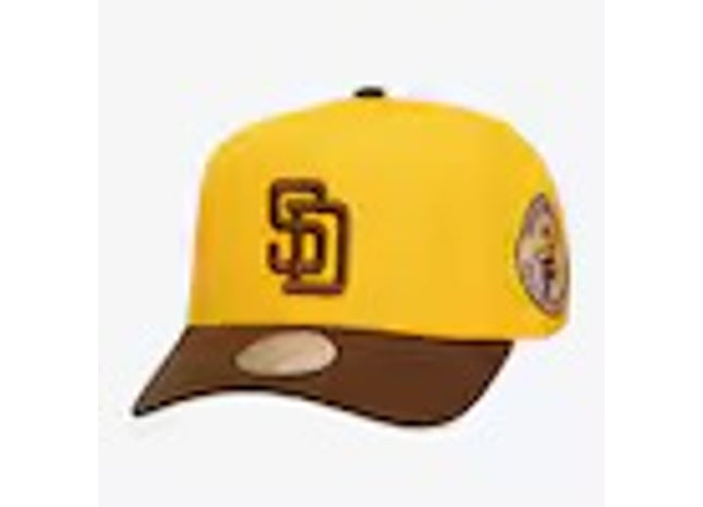 San Diego Padres Gold/Brown Cooperstown In the City Pro Pinch Snapback Hat
