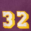 Magic Johnson Los Angeles Lakers Purple Hardwood Classics Player Script Pro Pinch Snapback Hat
