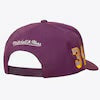 Shaquille O'Neal Los Angeles Lakers Purple Hardwood Classics Player Script Pro Pinch Snapback Hat