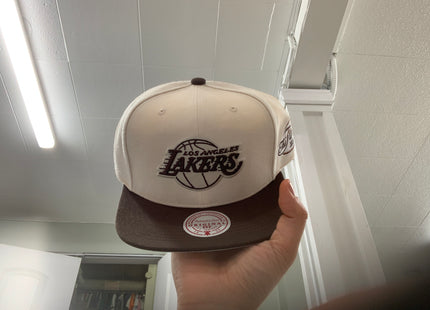 Men Los Angeles lakers off-white cream snapback
