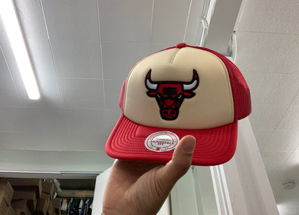 Men Chicago bulls vintage trucker snap