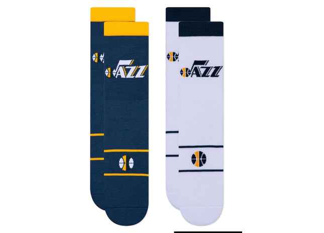 Utah Jazz Two-Pack Home & Away Uniform Crew Socks
