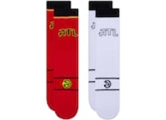 Atlanta Hawks Two-Pack Home & Away Uniform Crew Socks