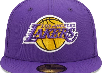 Pop Sweat Los Angeles Lakers New Era 17x NBA Finals Champions 59FIFTY Fitted Hat - Purple