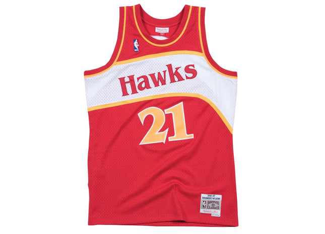 Swingman Jersey Atlanta Hawks Road 1986-87 Dominique Wilkins