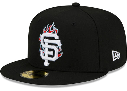 New Era San Francisco Giants Black 2010 World Series Team Fire 59FIFTY Fitted Hat