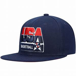 Men's USA Basketball Mitchell & Ness White 1992 Dream Team Snapback Hat