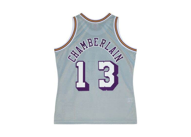 Men 75th chamberlain Silver Swingman Los Angeles Lakers 1971-72 Jersey