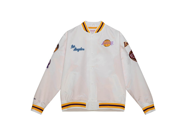 City Collection Lightweight Satin Jacket Los Angeles Lakers