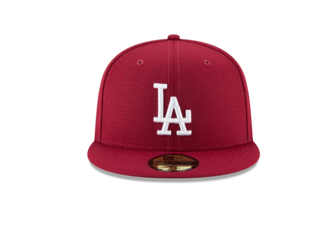 LOS ANGELES DODGERS CARDINAL BASIC 59FIFTY FITTED