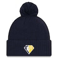 Knit Indiana Pacers New Era 2021 NBA Tip-Off Team Color Pom Cuffed Knit Hat - Navy