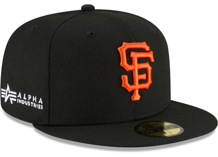 Men's San Francisco Giants New Era x Alpha Industries Black 59FIFTY Fitted Hat