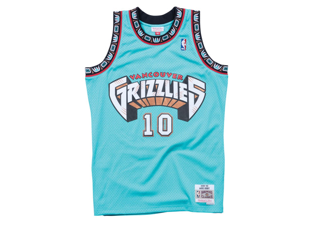 Men Swingman Jersey Vancouver Grizzlies Road 1998-99 Mike Bibby