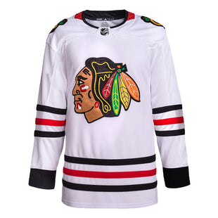 Men's Chicago Blackhawks adidas White Away Primegreen Authentic Pro Jersey