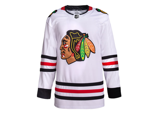 Men's Chicago Blackhawks adidas White Away Primegreen Authentic Pro Jersey