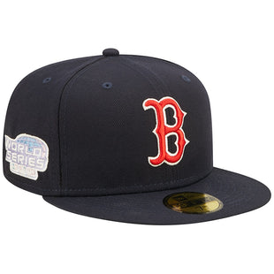 Pop Sweat Men's Boston Red Sox New Era Navy  Undervisor 2004 MLB World Series Cooperstown Collection 59FIFTY Fitted Hat