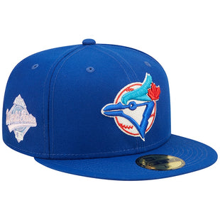 Pop Sweat Toronto Blue Jays New Era band Undervisor 1992 MLB World Series Cooperstown Collection 59FIFTY Fitted Hat - Royal