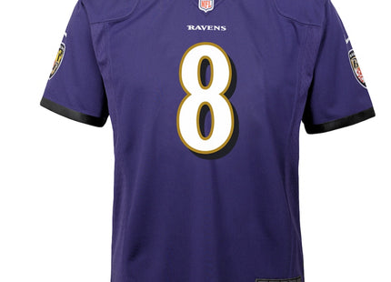 Youth Baltimore Ravens Lamar Jackson Nike Purple Game Jersey