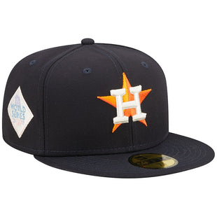 Pop Sweat Men's Houston Astros New Era Navy band Undervisor 2017 MLB World Series Cooperstown Collection 59FIFTY Fitted Hat