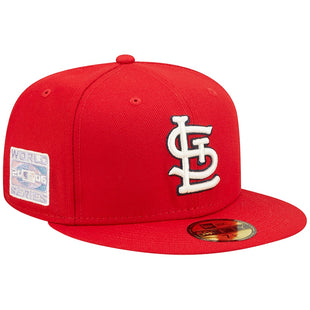 Pop Sweat Men's St. Louis Cardinals New Era Red band Undervisor 2006 MLB World Series Cooperstown Collection 59FIFTY Fitted Hat