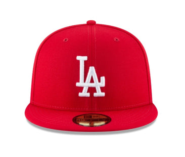 LOS ANGELES DODGERS SCARLET BASIC 59FIFTY FITTED
