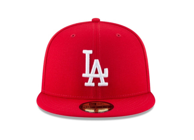 LOS ANGELES DODGERS SCARLET BASIC 59FIFTY FITTED