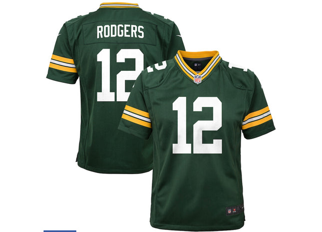 Youth Aaron Rodgers Green-bay Packets Jersey