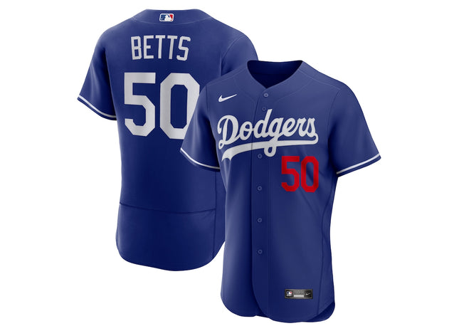 Authentic Men's Los Angeles Dodgers Mookie Betts Nike Royal Alternate Authentic Player Jersey