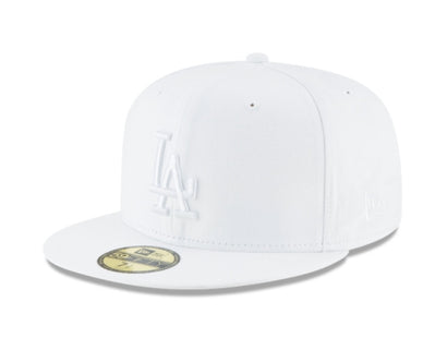 LOS ANGELES DODGERS WHITEOUT BASIC 59FIFTY FITTED