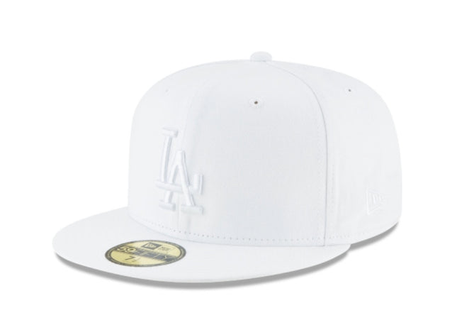 LOS ANGELES DODGERS WHITEOUT BASIC 59FIFTY FITTED