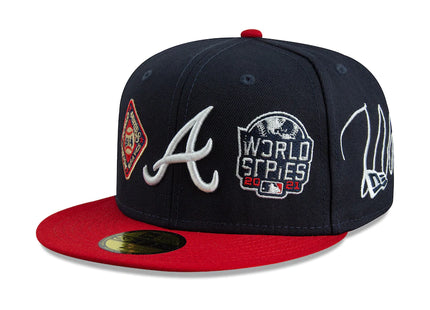 Men's Atlanta Braves New Era Navy Historic World Series Champions 59FIFTY Fitted Hat