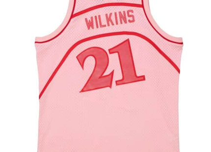 Men Space Knit Swingman Dominique Wilkins Atlanta Hawks 1986-87 Jersey