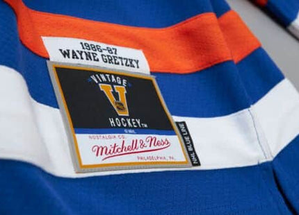Blue Line Wayne Gretzky Edmonton Oilers 1986 Jersey