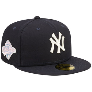 Pop Sweat Men's New York Yankees New Era Navy band Undervisor 1996 MLB World Series Cooperstown Collection 59FIFTY Fitted Hat