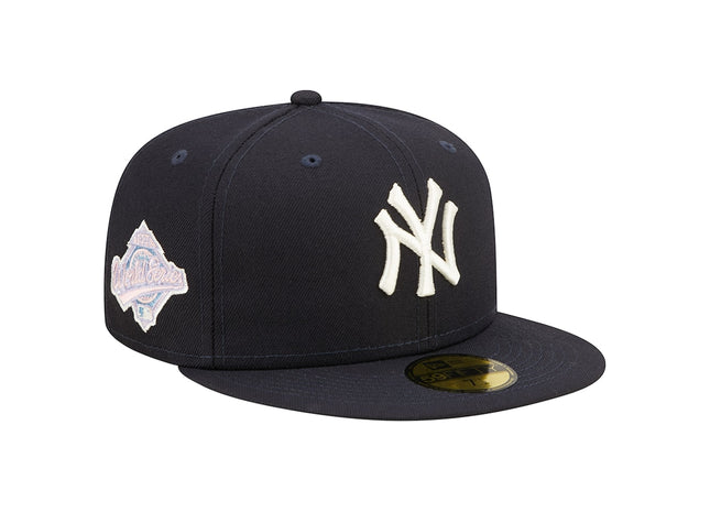Pop Sweat Men's New York Yankees New Era Navy band Undervisor 1996 MLB World Series Cooperstown Collection 59FIFTY Fitted Hat