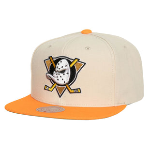 Vintage Cream Snapback Anaheim Ducks
