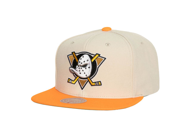 Vintage Cream Snapback Anaheim Ducks