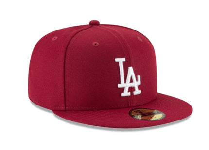 LOS ANGELES DODGERS CARDINAL BASIC 59FIFTY FITTED