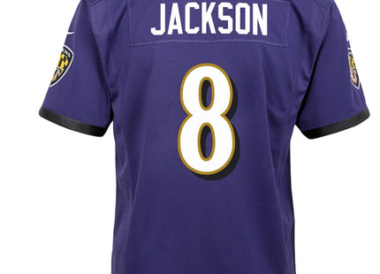 Youth Baltimore Ravens Lamar Jackson Nike Purple Game Jersey