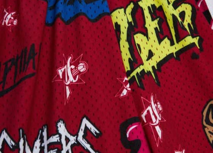 Men Slap Sticker Swingman Philadelphia 76ers 1996-97 Shorts